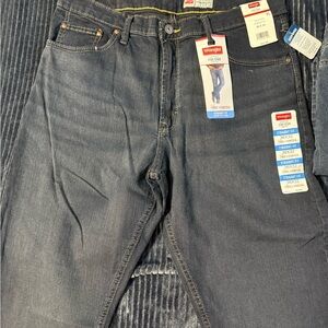 Wrangler Men's Dark Gray Straight Jeans